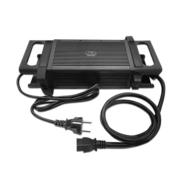 Felo battery charger for FW-06. CE approved. With Schuko socket.